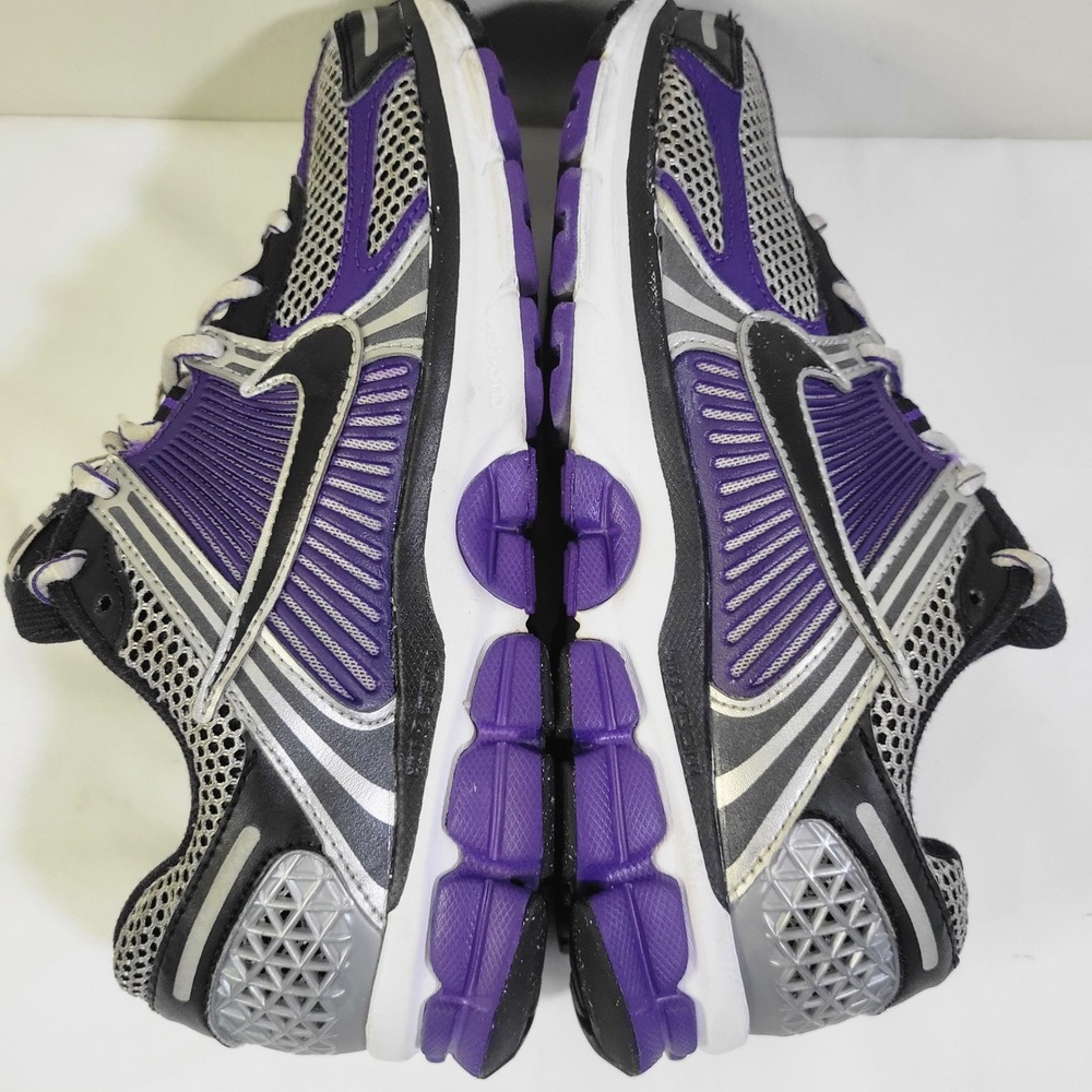 Nike Zoom Air Vomero 5 Mens 7.5 Running Shoes Silver Black Purple IM2220-095 - Picture 4 of 8